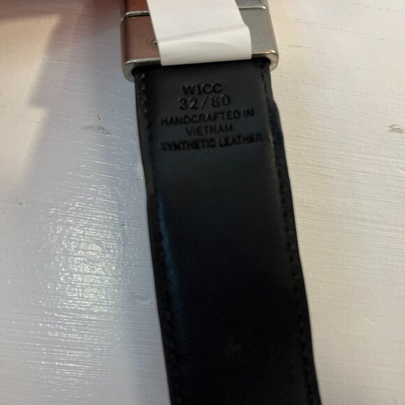 Tommy Hilfiger Men's Dress Reversible Belt with Polished Nickel Buckle - Size 32 - Picture 5 of 5